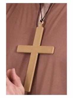 Smiffys PVC Monks Cross, Gold