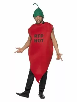 Smiffys Chilli Pepper Costume, Red