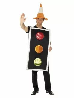 Smiffys Traffic Light Costume, Black