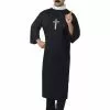 Smiffys Priest Costume, Black -Wigs Shop 20422