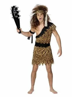 Smiffys Caveman Costume, Brown