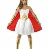 Smiffys She-Ra Latex Costume, White -Wigs Shop 20566