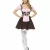 Smiffys Tavern Girl Costume, Brown -Wigs Shop 20609