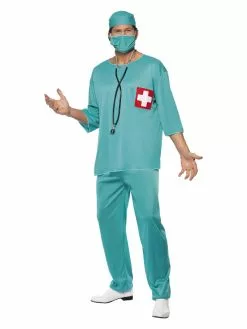 Smiffys Surgeon Costume, Green