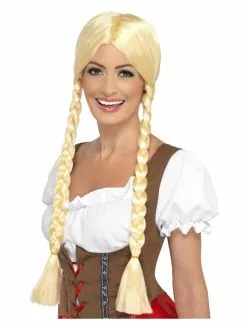 Smiffys Bavarian Beauty Wig, Blonde