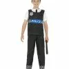 Smiffys Cop Costume, Black & White -Wigs Shop 21948