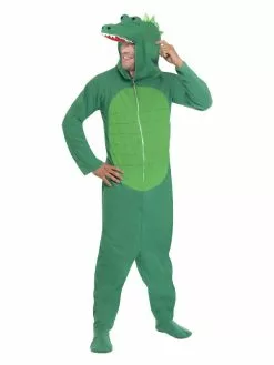 Smiffys Crocodile Costume, Green