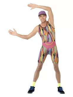 Smiffys Aerobics Instructor Costume, Multi-Coloured