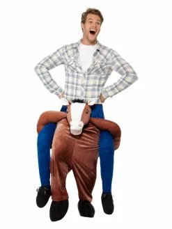 Smiffys Piggyback Horse Costume, Brown