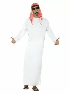 Smiffys Fake Sheikh Costume, White