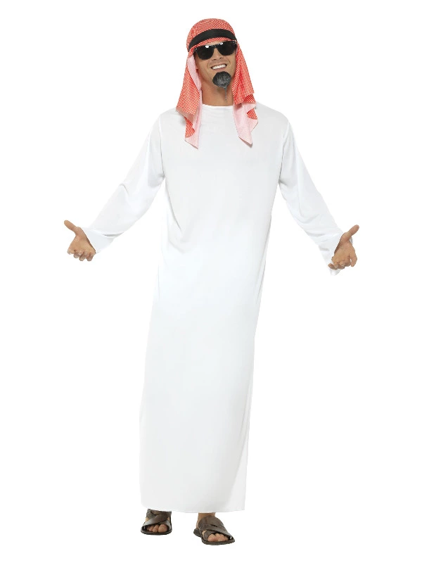 Smiffys Fake Sheikh Costume, White 3 Smiffys Fake Sheikh Costume, White