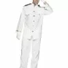Smiffys Captain Costume, White 2 Smiffys Captain Costume, White -Wigs Shop 24850