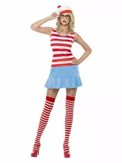 Smiffys Where’s Wenda? Cutie Costume, Red & White