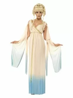 Smiffys Greek Princess Costume, Cream
