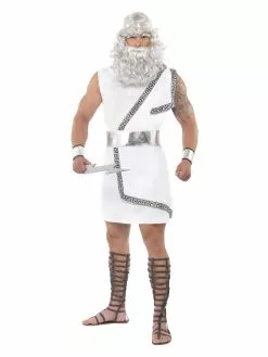 Smiffys Zeus Costume, White