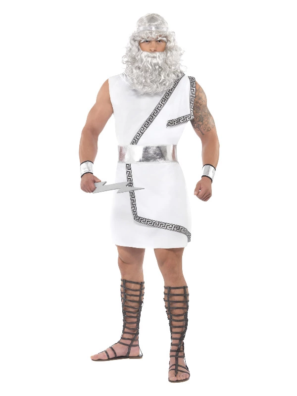 Smiffys Zeus Costume, White 3 Smiffys Zeus Costume, White