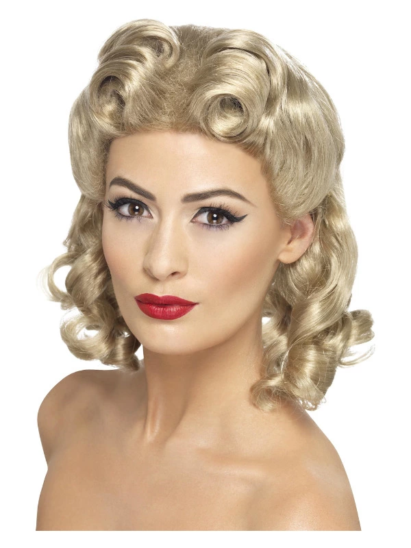 Smiffys 40s Sweetheart Wig, Blonde 3 Smiffys 40s Sweetheart Wig, Blonde