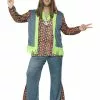 Smiffys Curves Hippie Costume, Multi-Coloured -Wigs Shop 26527