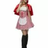 Smiffys Fever Red Riding Hood Costume, Red 1 Smiffys Fever Red Riding Hood Costume, Red -Wigs Shop 27043