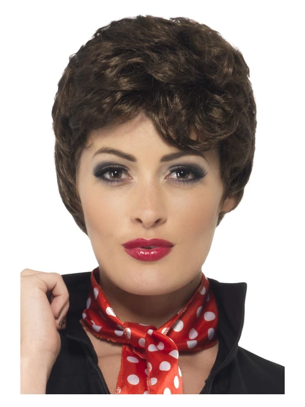 Smiffys Grease Rizzo Wig, Brown 3 Smiffys Grease Rizzo Wig, Brown