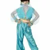 Smiffys Arabian Princess Costume, Blue -Wigs Shop 27265