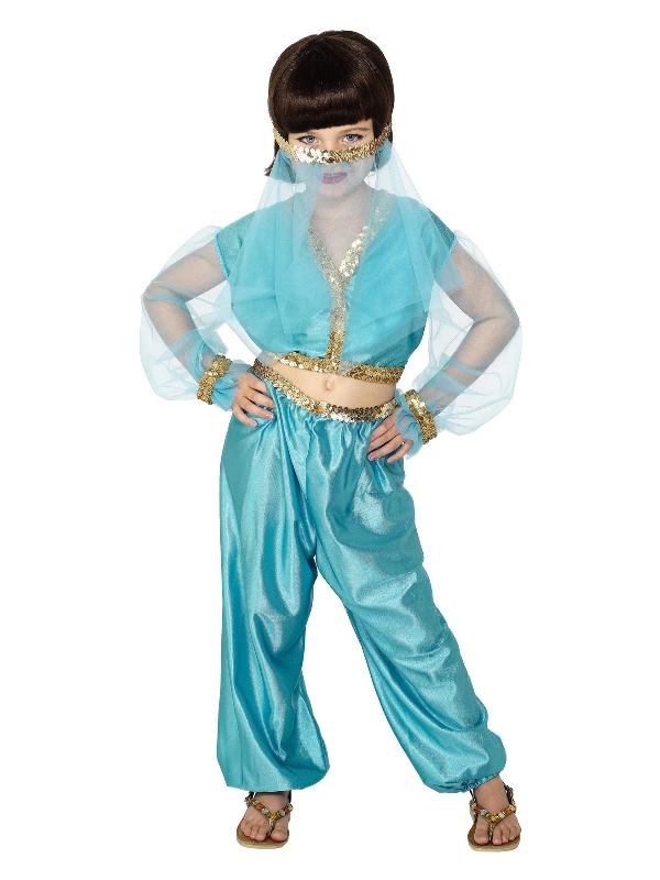 Smiffys Arabian Princess Costume, Blue 3 Smiffys Arabian Princess Costume, Blue