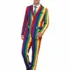 Smiffys Over The Rainbow Suit, Multi-Coloured -Wigs Shop 27560
