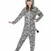 Smiffys Zebra Costume, Black & White 2 Smiffys Zebra Costume, Black & White -Wigs Shop 27990