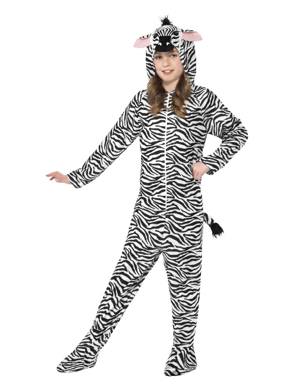 Smiffys Zebra Costume, Black & White 3 Smiffys Zebra Costume, Black & White
