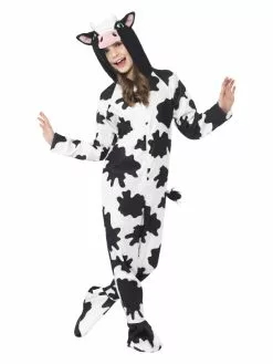 Smiffys Cow Costume, Black & White