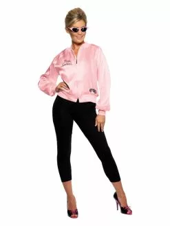 Smiffys Grease Pink Ladies Jacket, Pink