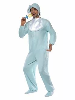 Smiffys Baby Boy Romper Costume, Blue