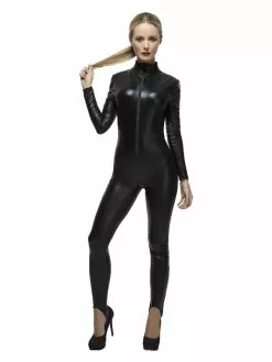 Smiffys Fever Miss Whiplash Costume, Black