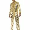 Smiffys Elvis Costume, Gold -Wigs Shop 29394