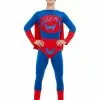Smiffys Wallyman Costume, Blue & Red -Wigs Shop 29546