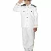 Smiffys Captain Costume, Child, White -Wigs Shop 30025