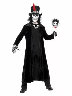 Smiffys Deluxe Voodoo Man Costume, Black