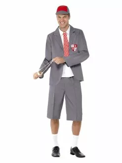 Smiffys Schoolboy Costume, Grey