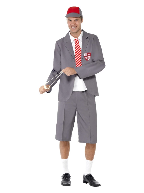 Smiffys Schoolboy Costume, Grey 3 Smiffys Schoolboy Costume, Grey
