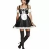 Smiffys Fever Flirty French Maid Costume, Black 2 Smiffys Fever Flirty French Maid Costume, Black -Wigs Shop 31212