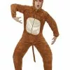 Smiffys Monkey Costume, Adult, Brown 1 Smiffys Monkey Costume, Adult, Brown -Wigs Shop 31677