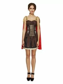 Smiffys Fever Gladiator Costume, Brown