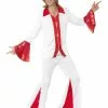 Smiffys Super Trooper Male Costume, White & Red -Wigs Shop 33496