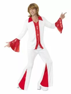 Smiffys Super Trooper Male Costume, White & Red