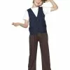 Smiffys Victorian Poor Peasant Boy Kit, Brown -Wigs Shop 33707