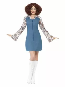 Smiffys Groovy Dancer Costume, Blue