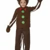 Smiffys Little Gingerbread Man Costume, Brown -Wigs Shop 35939