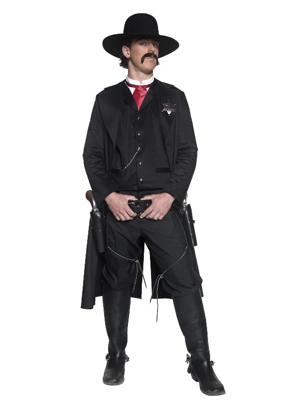 Smiffys Deluxe Authentic Western Sheriff Costume, Black 3 Smiffys Deluxe Authentic Western Sheriff Costume, Black