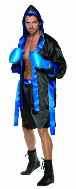 Smiffys Boxer Costume, Black