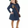 Smiffys World War II Evacuee Girl Costume, Blue -Wigs Shop 38651